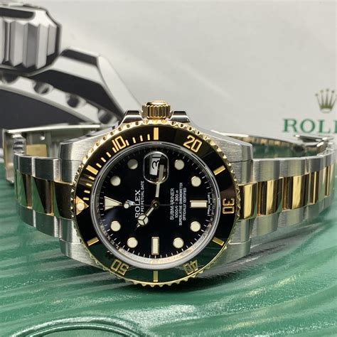 rolex steel submariner with yellow gold hands|18k gold Rolex watch prices.